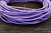 Кожаный шнурок 3мм (фиолетовый), кратно 1м - фото №2