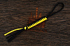Темляк для ножа 'M "Змейка" (Black, Neon yellow) - фото №1