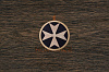 Мозаичный пин «Мальтийский крест» 10,0×100 мм - фото №1