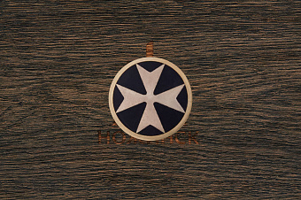 Мозаичный пин «Мальтийский крест» 10,0×100 мм