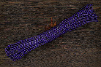 Паракорд «BlackSpiral purple», 1 метр